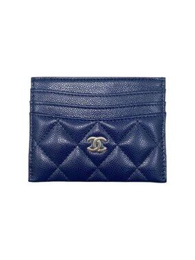 Chanel Card Case Timeless Classic Line Fragment Ap4472 Quilted Caviar